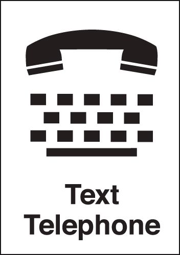 Text Telephone Signs