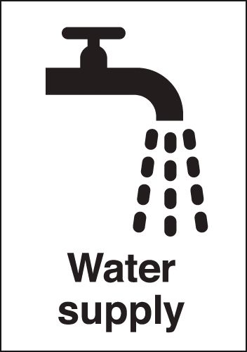 Water Supply Sign