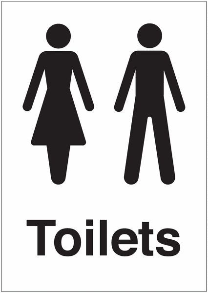 Unisex Toilets Sign