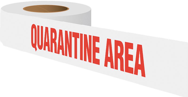 Quality Assurance Barricade Tape - Quarantine Area