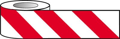 Barrier Warning Tape - Diagonal Stripes