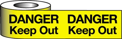 Barrier Warning Tapes - Danger Keep Out