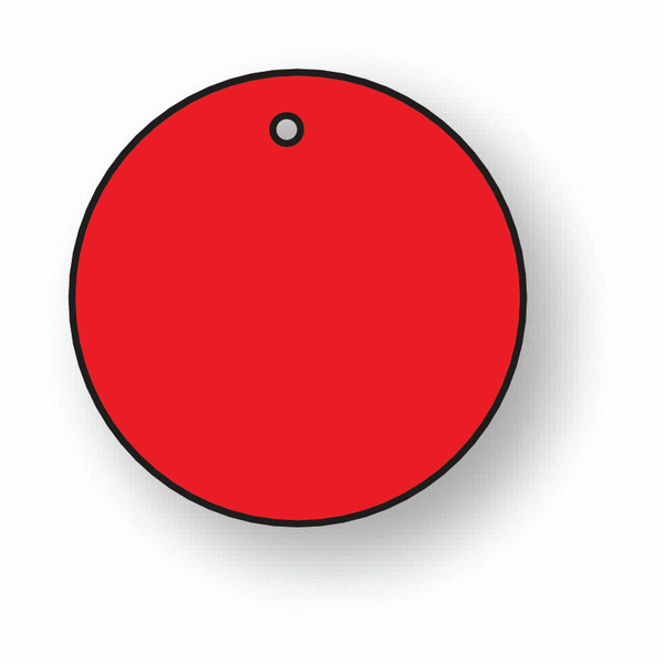 PVC Colour Coded Tags - Circular