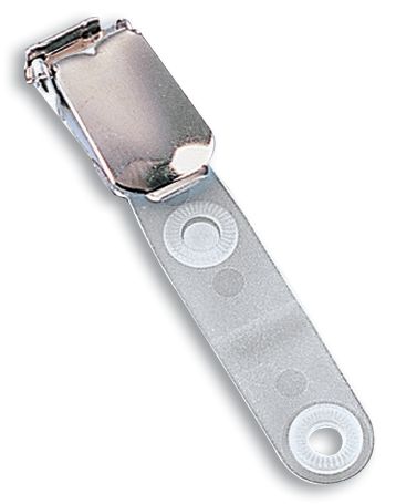 Chrome Visitor Badge Clips