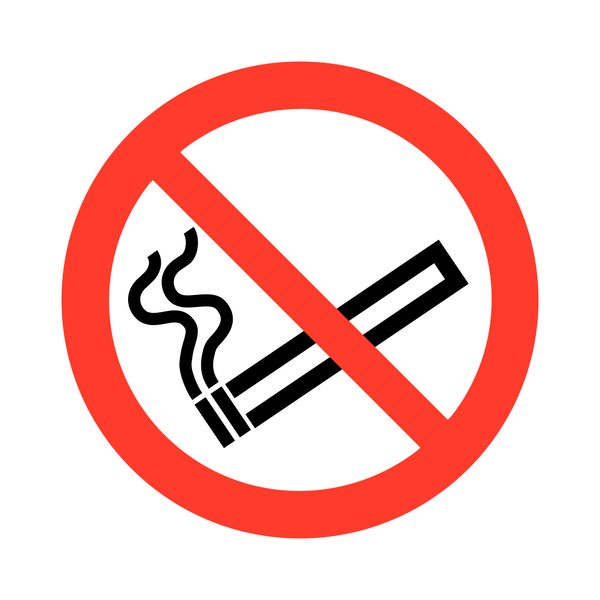 No Smoking - Eco Friendly Safety Labels On-a-Roll