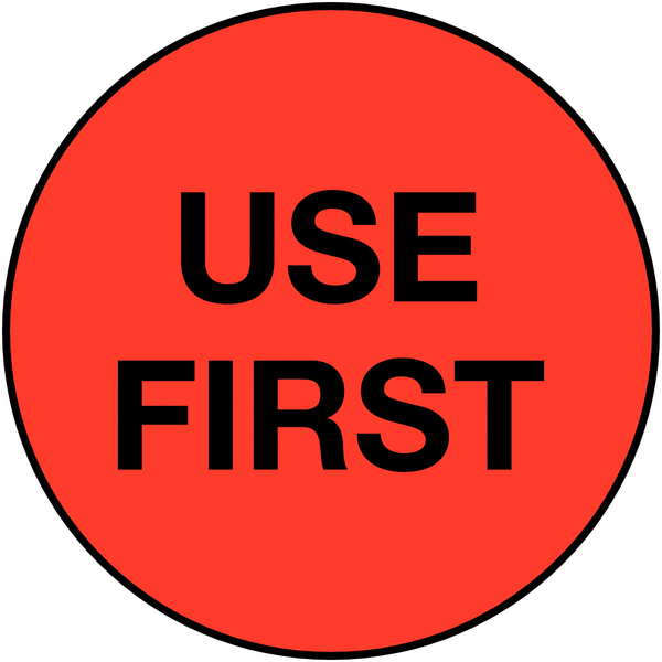 "Hold" & "Use First" - Stock Control Labels