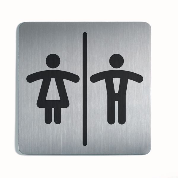 Unisex Toilets Picto Square Sign