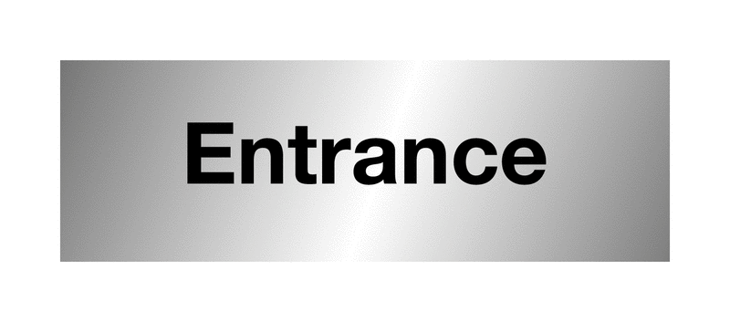 Entrance Aluminium Door Signs