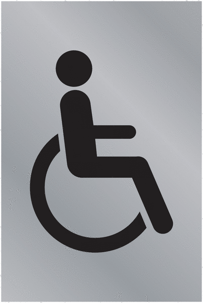 Disabled Sign - Aluminium & Brass
