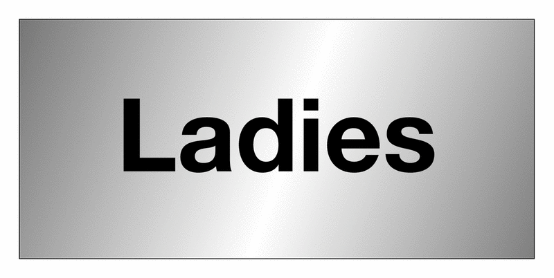 Ladies Sign - Aluminium