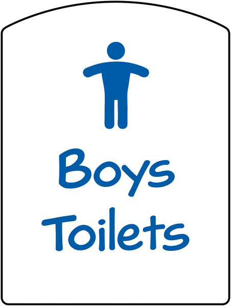 School & Education Signs - Boys Toilets
