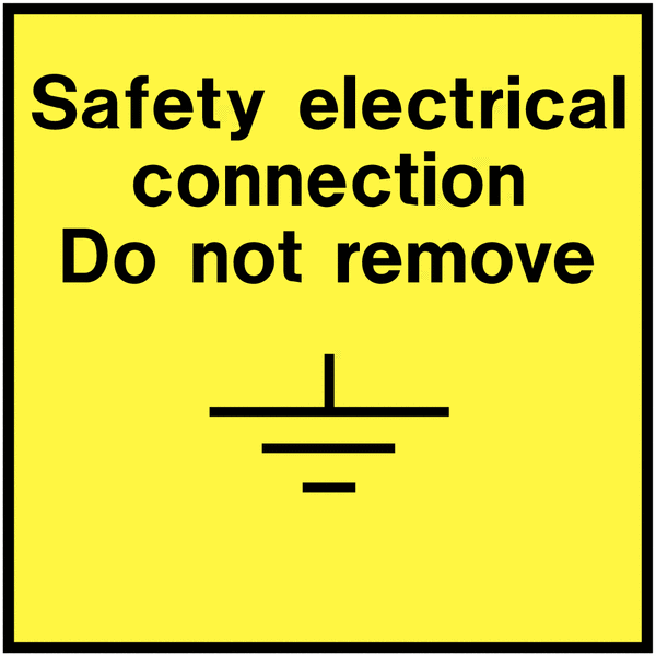 Safety Electrical Connection On-The-Spot Safety Labels