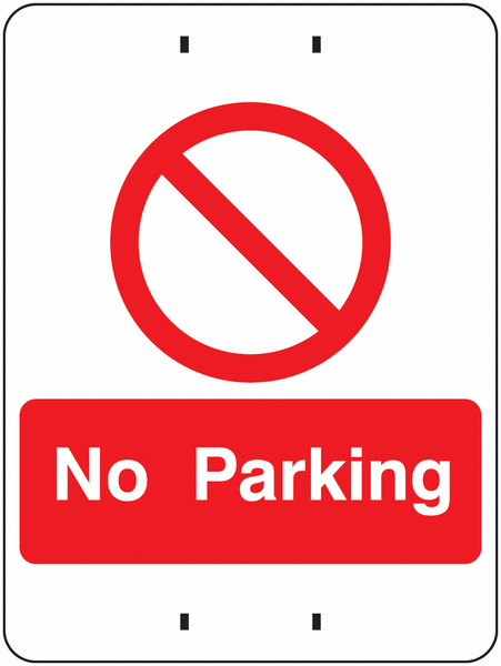 No Parking - Temporary Post-Mounted Signs