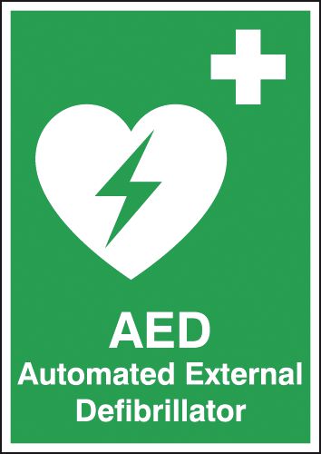 Tabletop Signs - AED Automated External Defibrillator