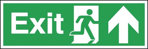 Exit (Running Man & Arrow Up) Signs