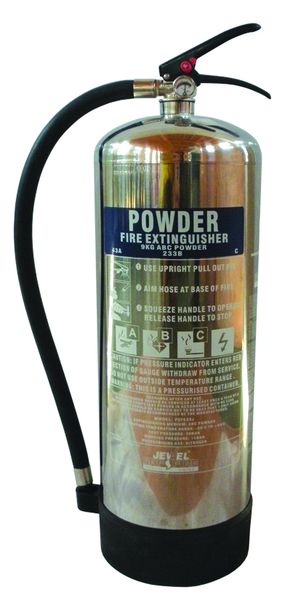 ABC Powder Chrome Effect Fire Extinguishers