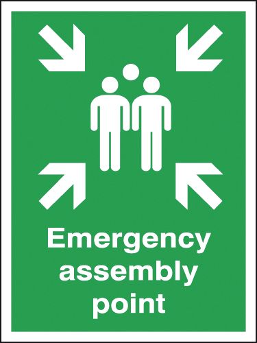 Emergency Assembly Point Outdoor Aluminium Signs