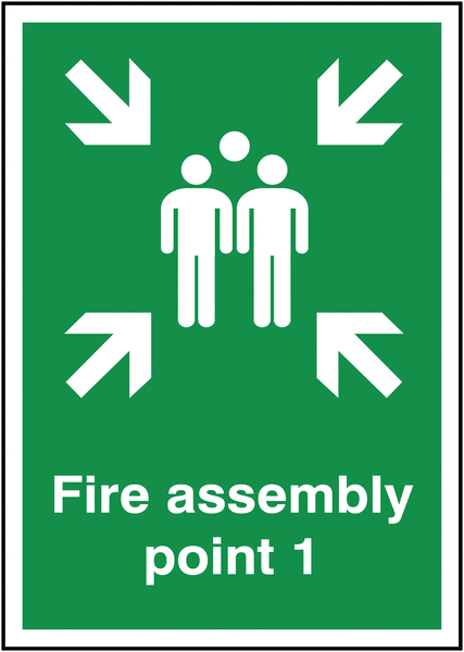 Fire Assembly Point 1 Signs