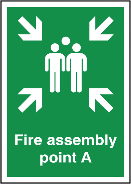 Fire Assembly Point A Signs