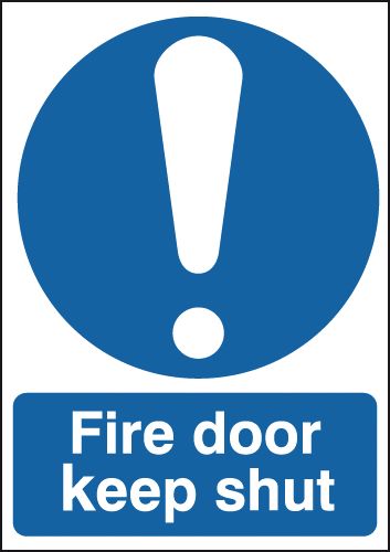 Fire Door Keep Shut Sign - With Symbol