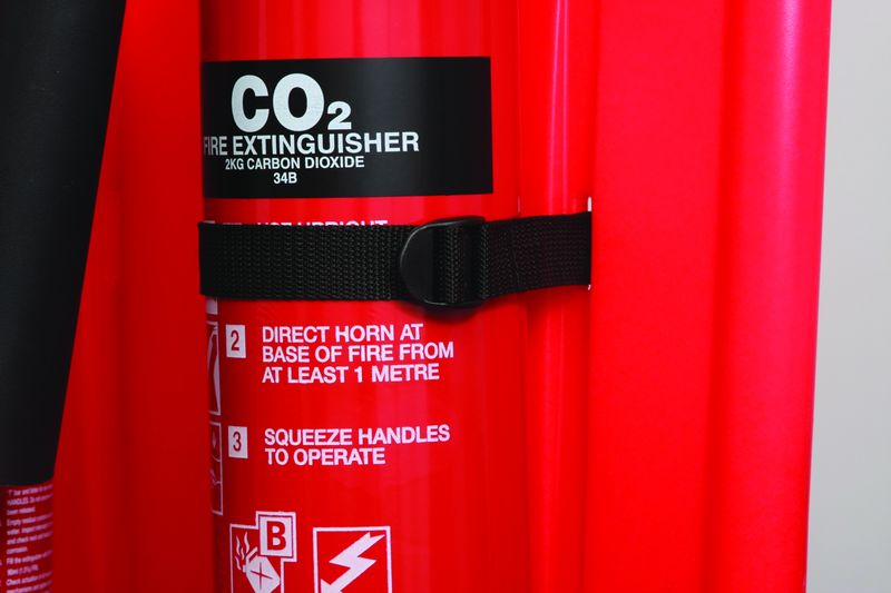 CO2 Extinguisher Straps for 2 Part Extinguisher Stands
