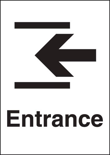 Metal Look Signs - Entrance (Arrow Left)