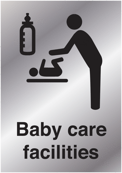 Metal Look Signs - Baby Care Facilities