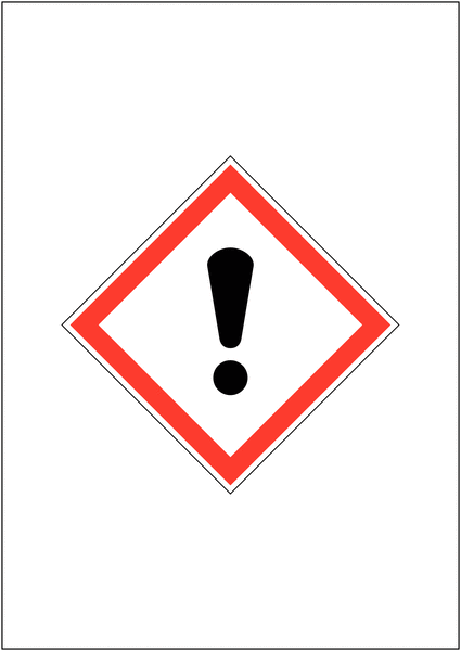GHS COSHH Symbol Signs - Harmful/Irritant