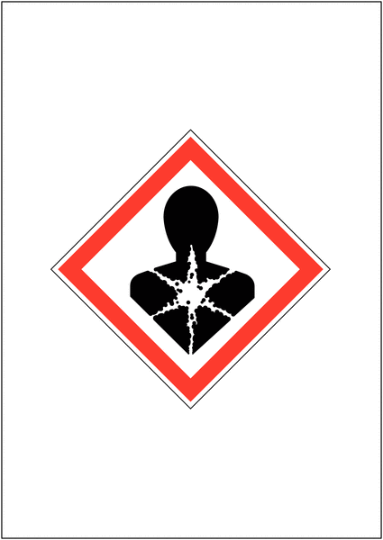 Single GHS COSHH Symbol Magnetic Signs - Health Hazard