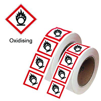 Oxidising - GHS Symbols On-a-Roll