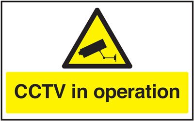 Window Cling CCTV In Operation