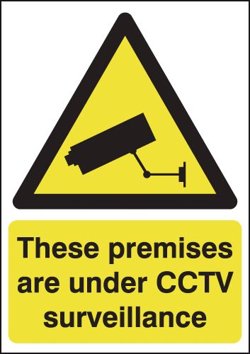These Premises Are Under CCTV Surveillance Window Signs