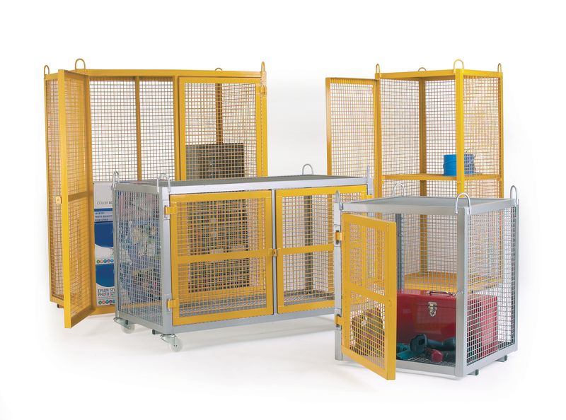 Security Welded-Steel and Mesh Cages - Mobile Galvanised