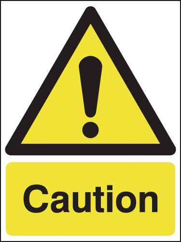 Caution Hazard Warning Signs