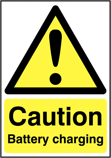 Caution Battery Charging Signs