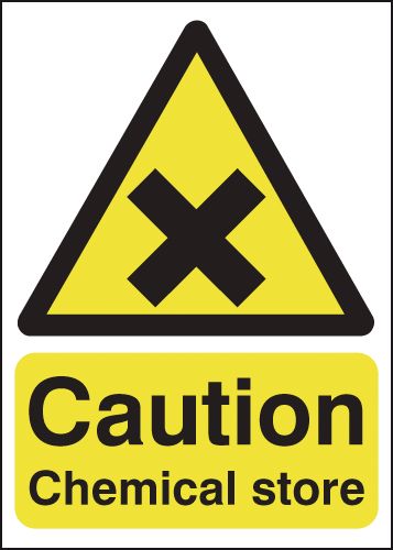 Caution Chemical Store Signs