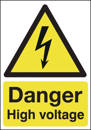 Danger Sign for High Voltage