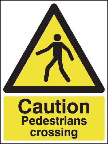 Caution Pedestrians Crossing Signs