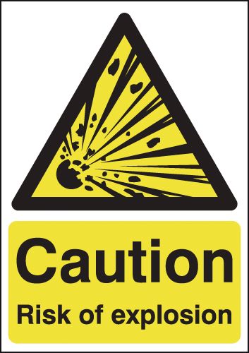 Caution Risk Of Explosion Signs