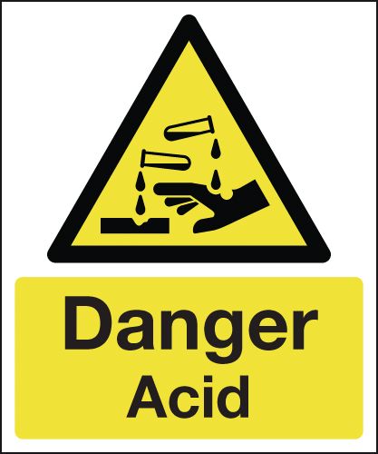 Danger Acid Signs