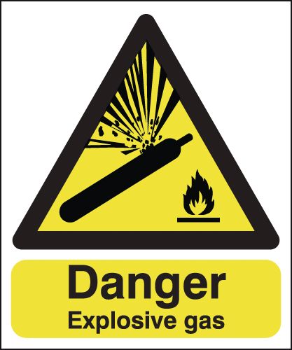 Danger Explosive Gas Signs