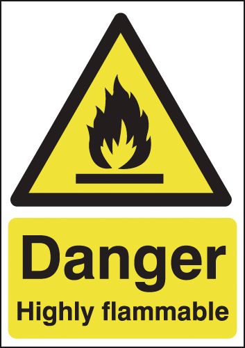 Danger Highly Flammable Signs