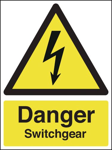 Danger Switchgear Signs