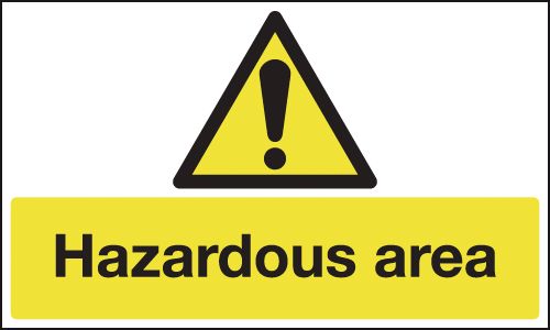 Anti-Slip Floor Signs - Hazardous Area