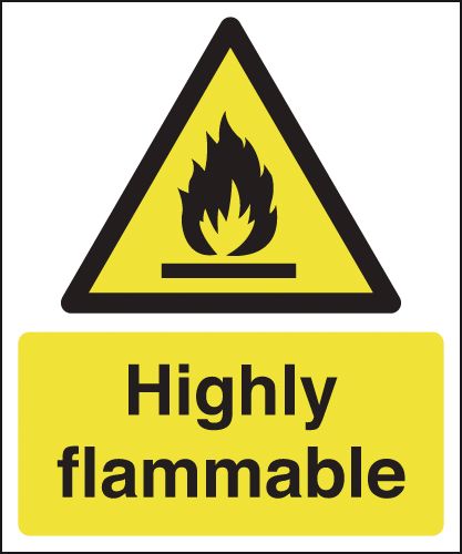 Highly Flammable Signs