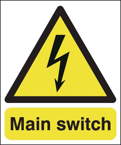 Main Switch Signs