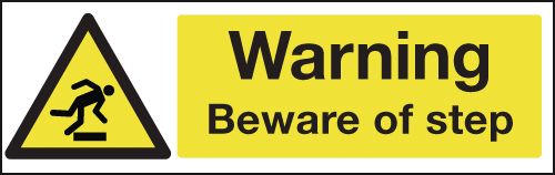 Warning Beware Of Step Signs