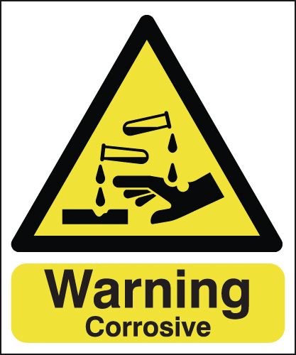 Warning Corrosive Signs