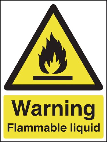 Warning Flammable Liquid Signs