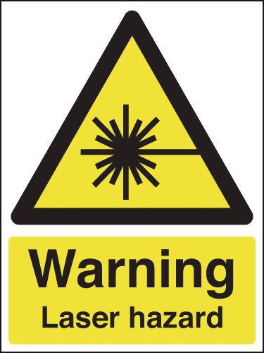 Warning Laser Hazard Sign